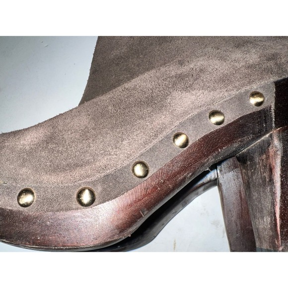 Michael Kors Brown Suede Fur Lined Heeled Boots - Picture 7 of 10